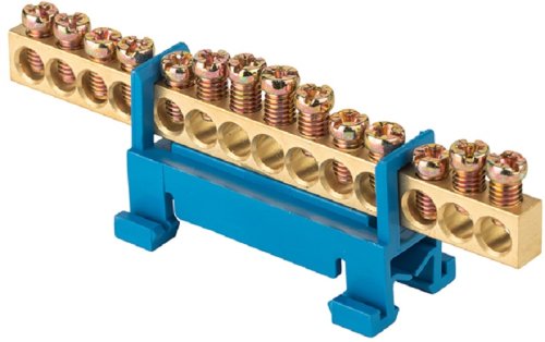 Шина неизолированная тип "Стойка" EKF PROxima N "ноль" ШНИ-6х9-14-КС-С 14 групп синий фото Шина неизолированная тип "Стойка" EKF PROxima N "ноль" ШНИ-6х9-14-КС-С 14 групп синий картинка